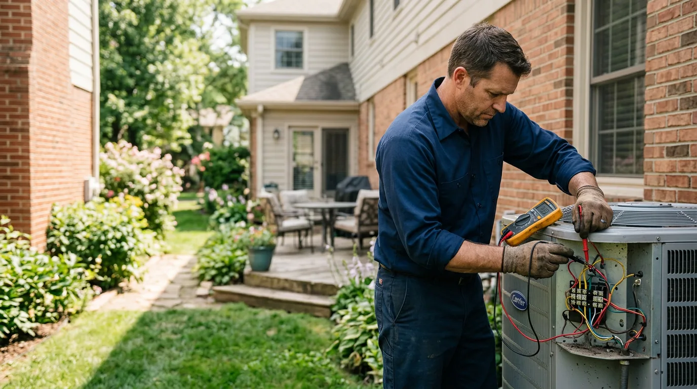 HVAC technician working near Pocono Summit, PA